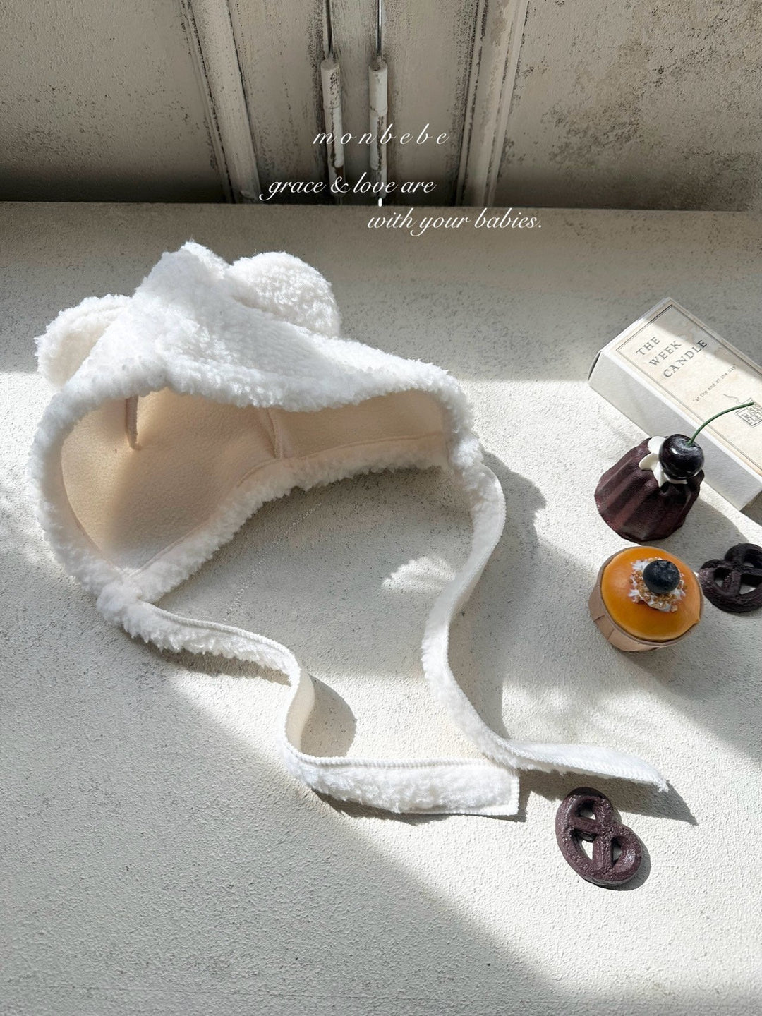 【新作 11/12予約受付開始】monbebe / Cat bonnet