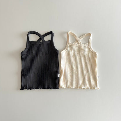 peekaboo / back cross camisole set