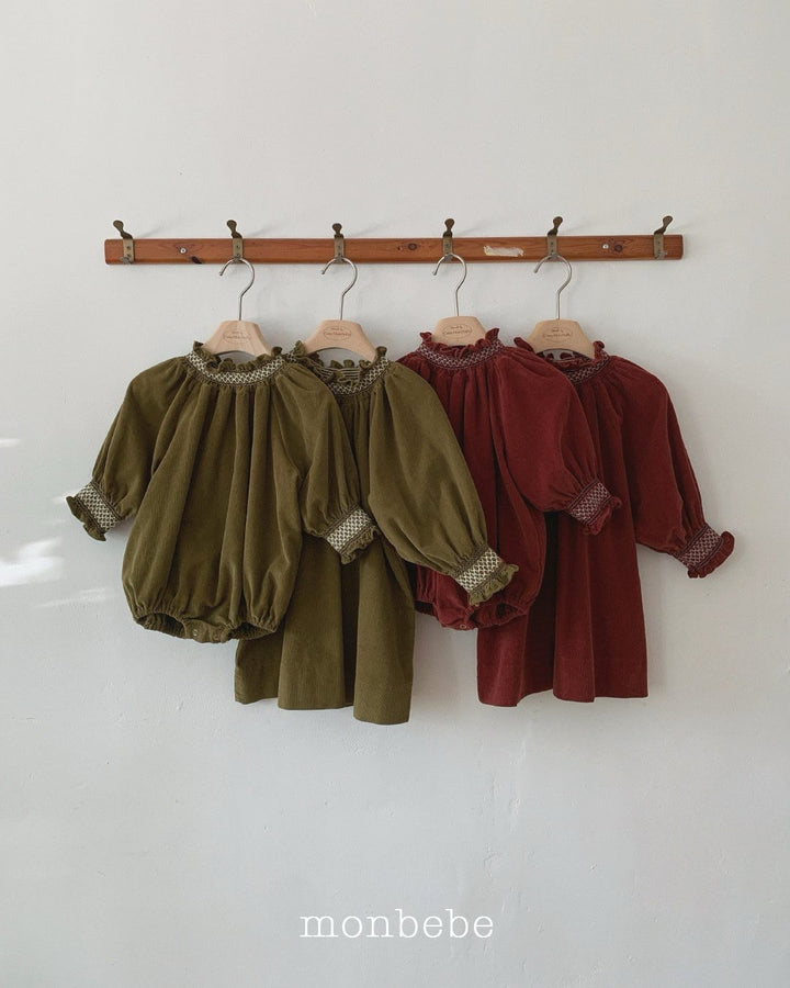 monbebe / Corduroy Smock Dress