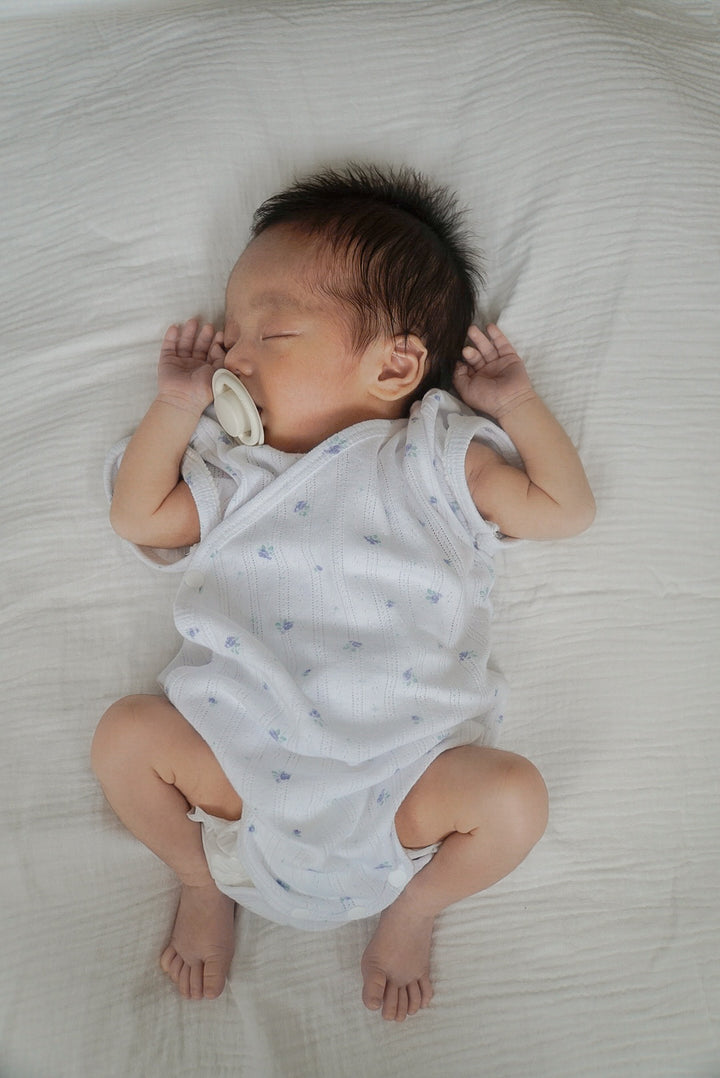 1gram  / Ribbed baby romper (bib set)