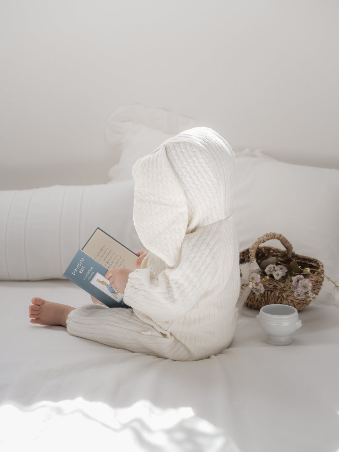 【新作:10/27以降発送】 monbebe / Bunny knit suit