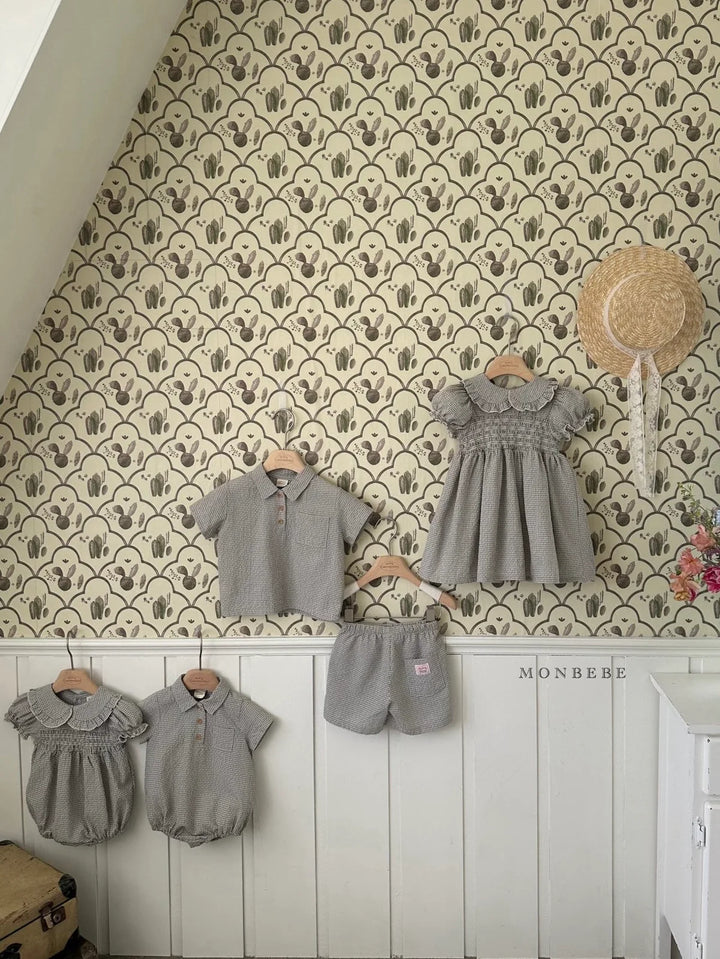 【カート追加時30%OFF】monbebe / Smocked zimmer suit
