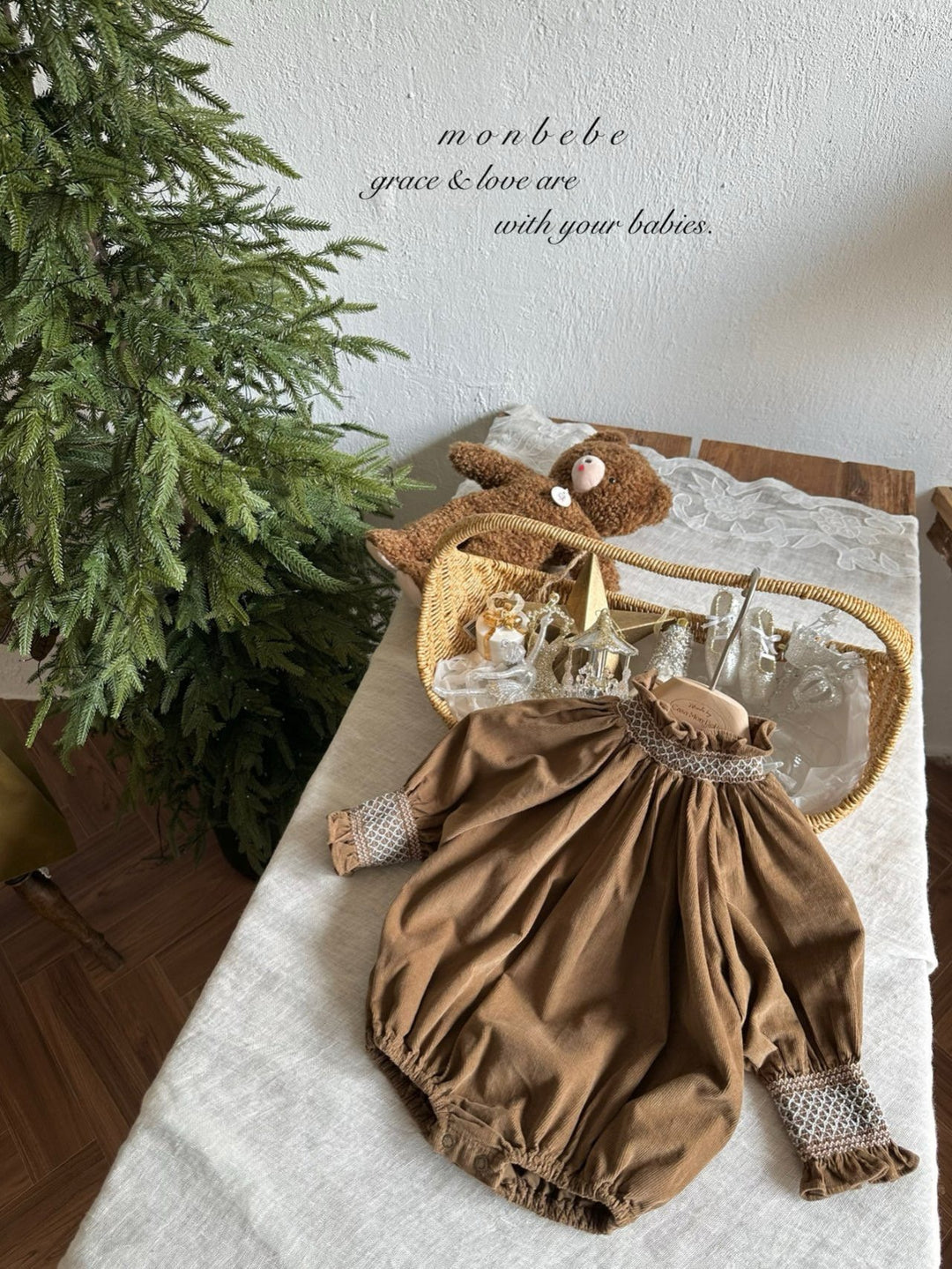 【新作:10/27以降発送】 monbebe / Charlotte smock suit