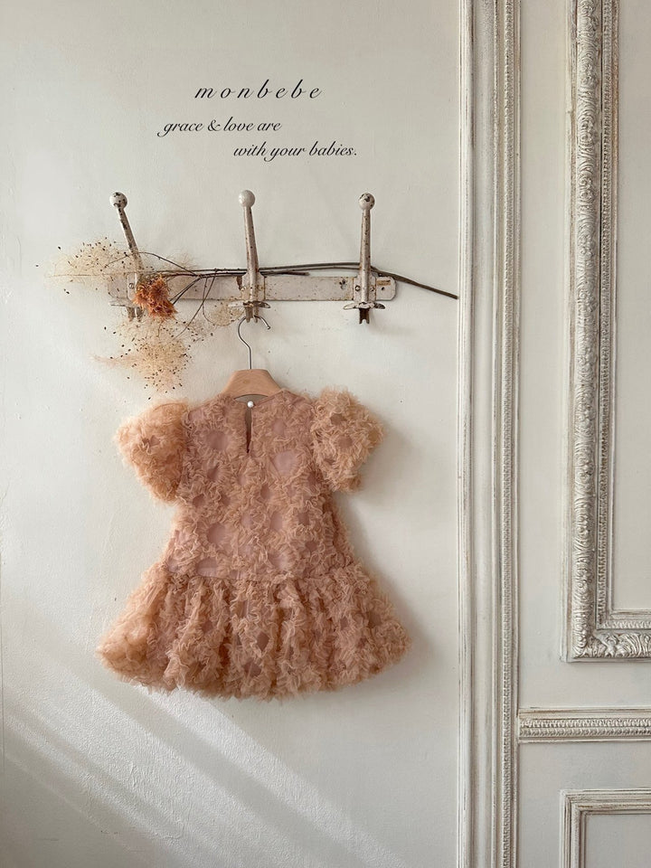 【新作 11/12予約受付開始】monbebe / Blanc Shasha dress