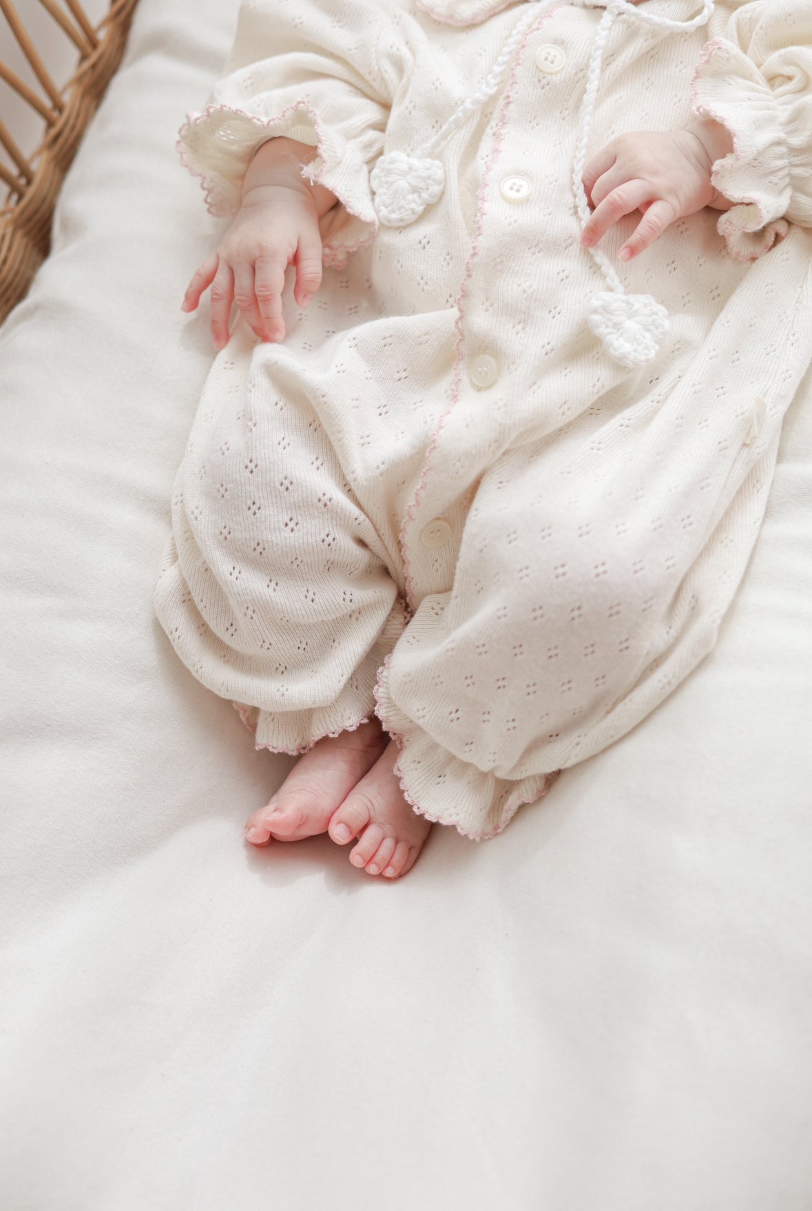 即納】monbebe / (長袖) hana picot lace suit – ciel de bébé