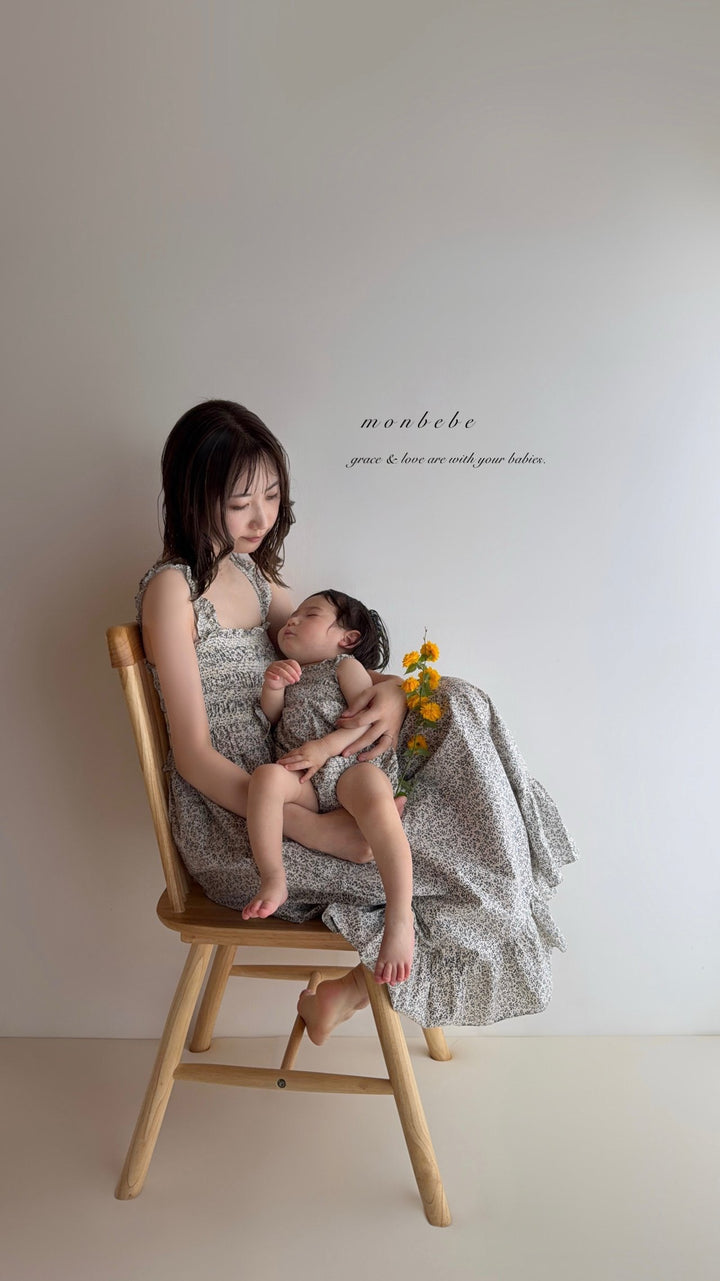 【予約】 monbebe / Smock dress (mom)