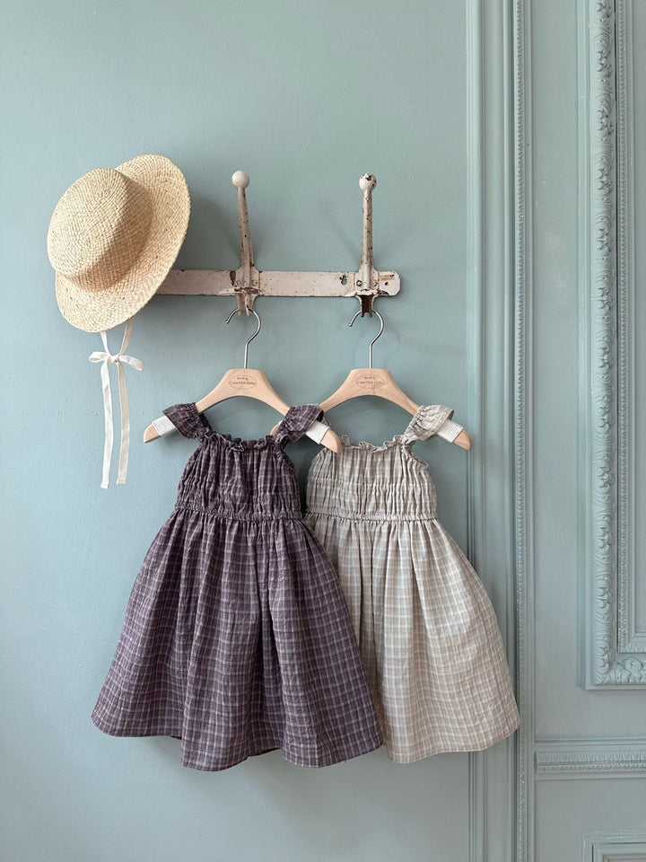 【予約】monbebe / Maple Check Dress