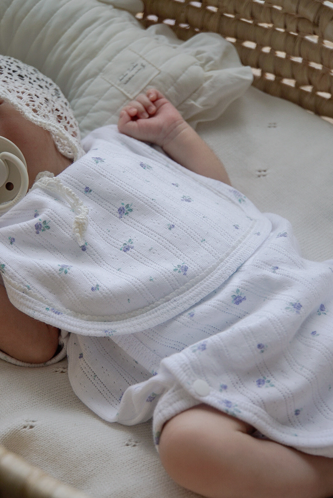 1gram  / Ribbed baby romper (bib set)
