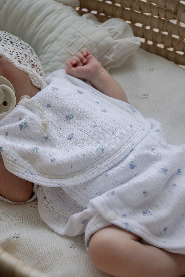 1gram  / Ribbed baby romper (bib set)