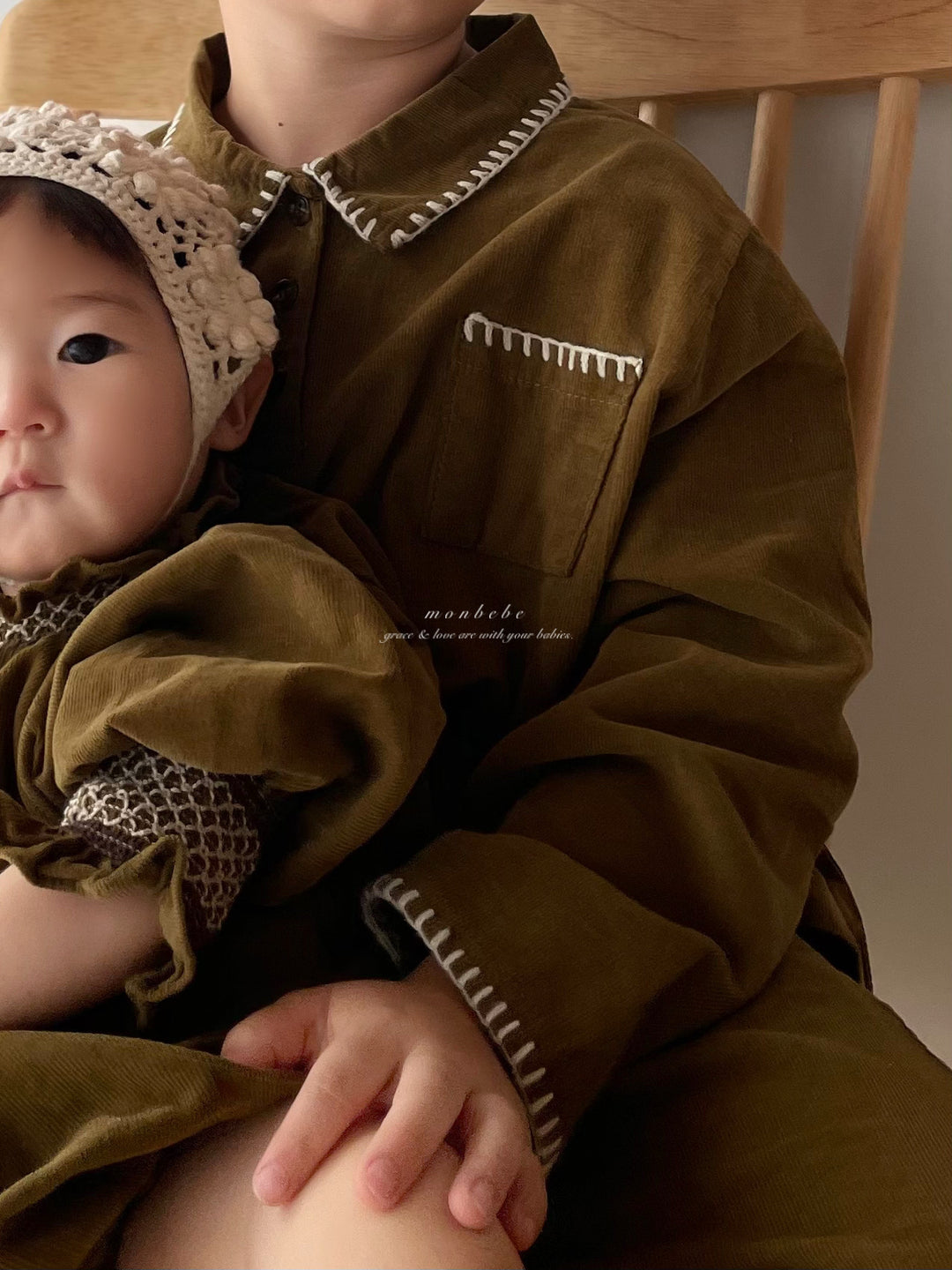 【新作:10/27以降発送】 monbebe / Charlotte smock suit