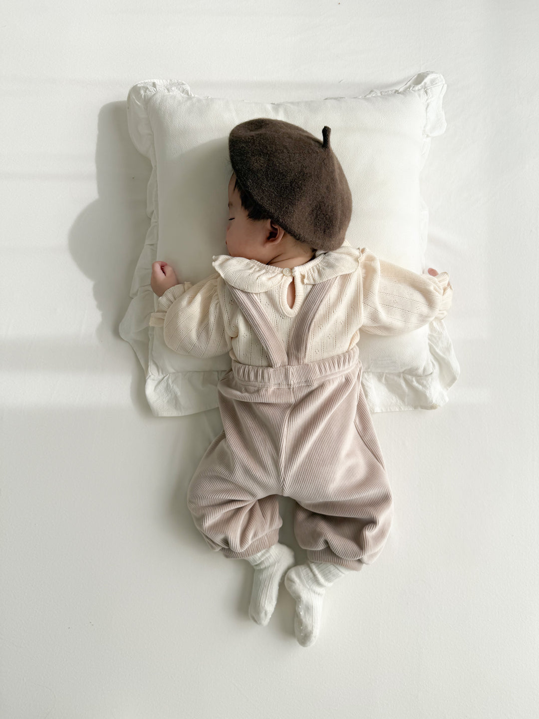 【新作11/17発売】 monbebe / Ribbed suspenders Pants