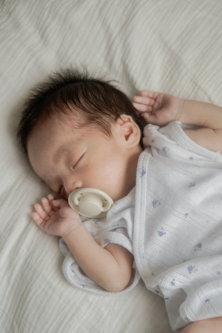 1gram  / Ribbed baby romper (bib set)