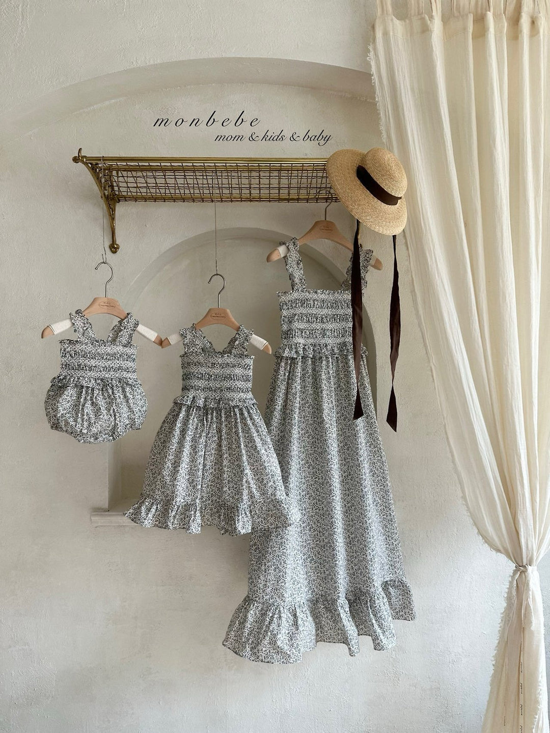 【予約】monbebe / smock dress (kids)