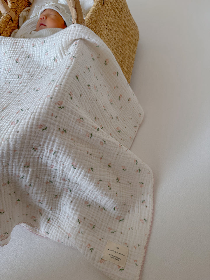 1gram  / WooWoo Floral Gauze Blanket