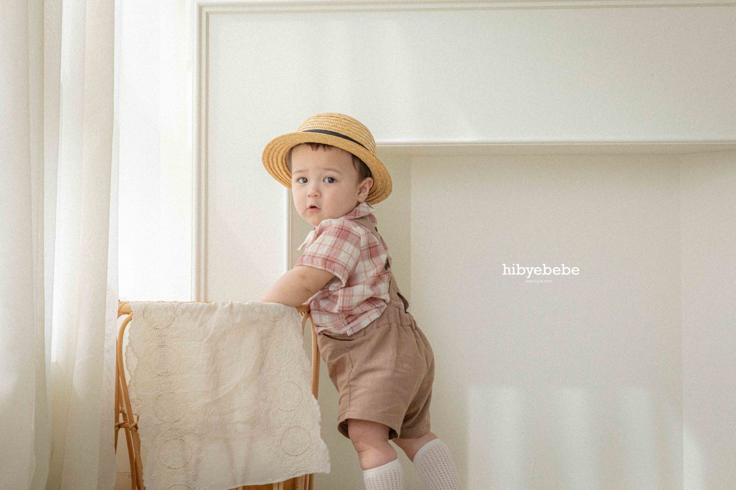 hibyebebe / Cozy linen suspenders