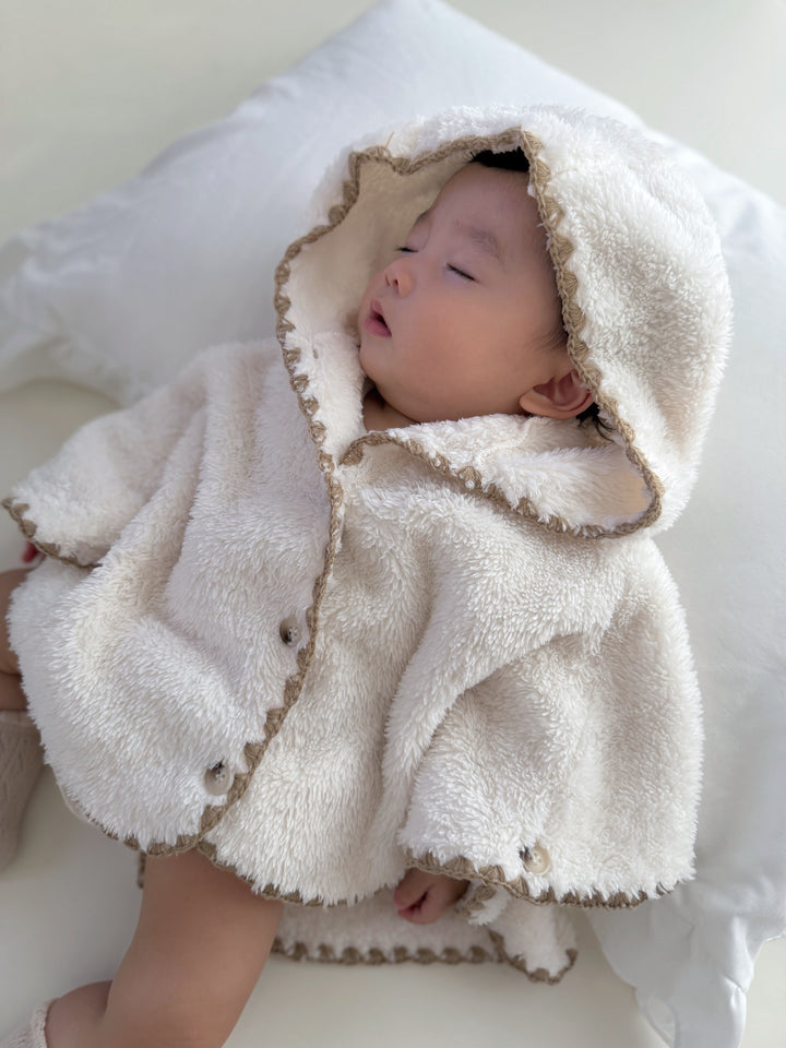 【即納】monbebe / (0-2歳まで) marshmallow bébé poncho