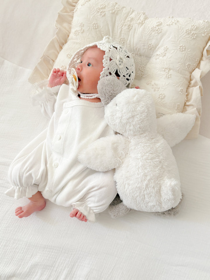 【2026春夏】
bébé / (長袖)Pointelle glory suit