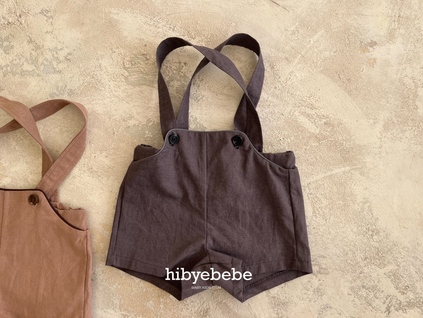 hibyebebe / Cozy linen suspenders