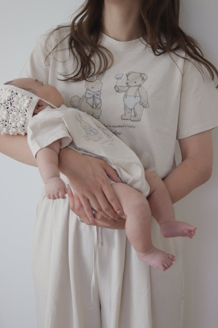 monbebe / (mom) Bunny teddy tee