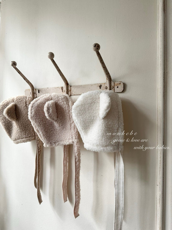 【新作 11/12予約受付開始】monbebe / Cat bonnet