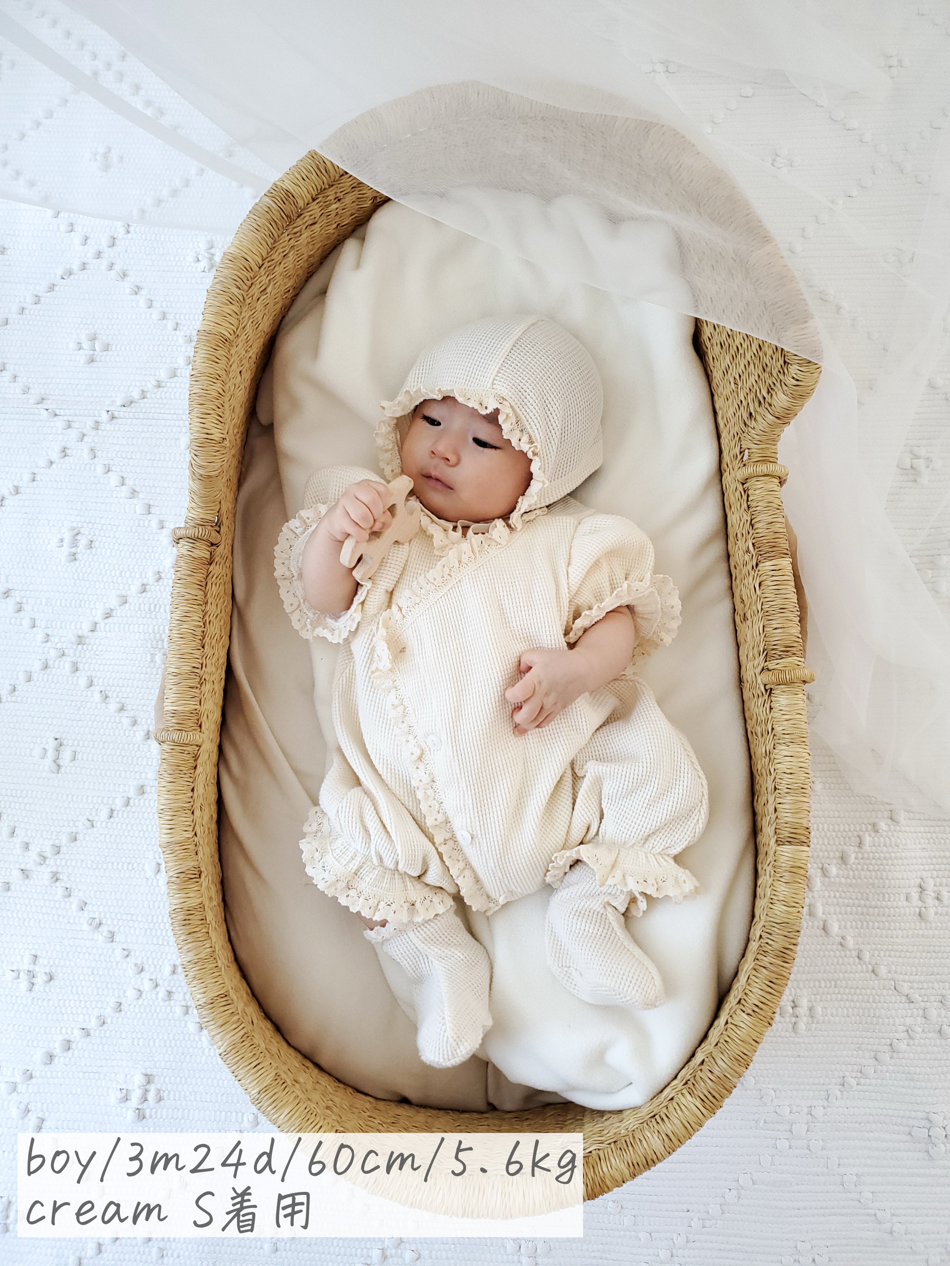 bébé / (半袖) waffle glory suit – ciel de bébé