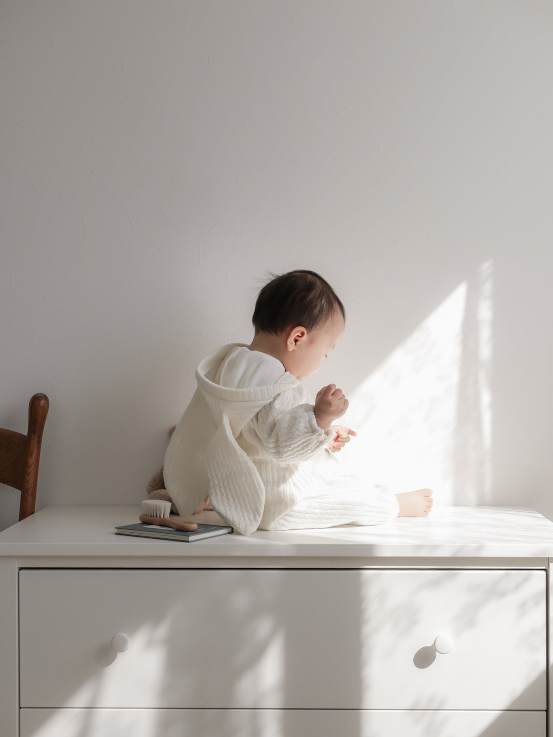 【新作:10/27以降発送】 monbebe / Bunny knit suit