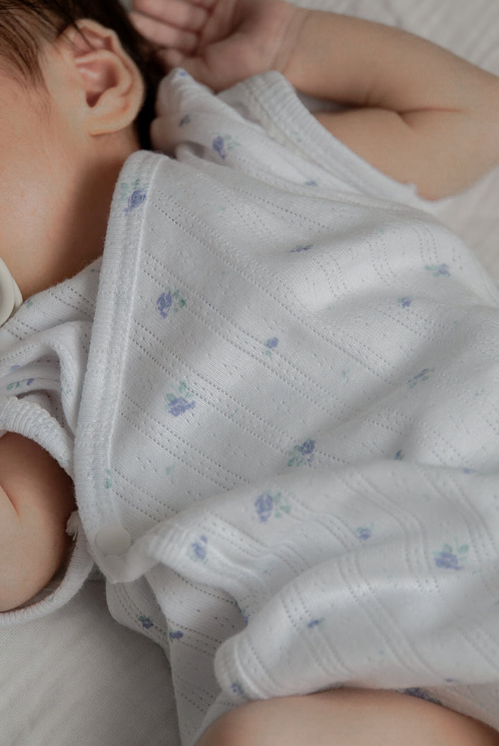 1gram  / Ribbed baby romper (bib set)