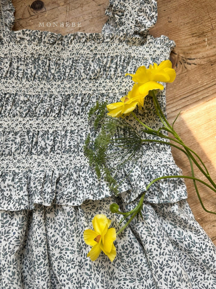 【予約】 monbebe / Smock dress (mom)