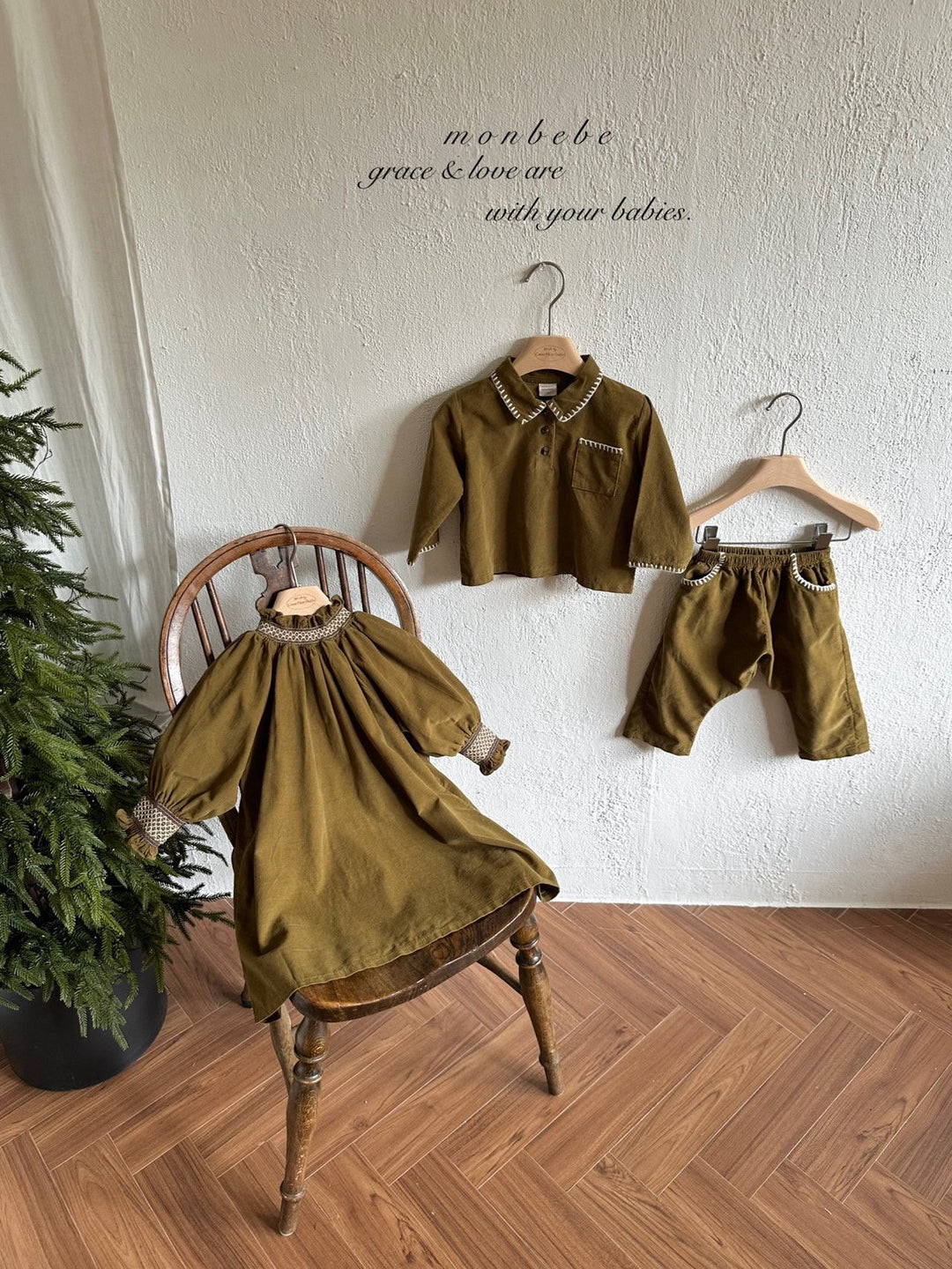 【新作:10/27以降発送】 monbebe / Louis melo pants