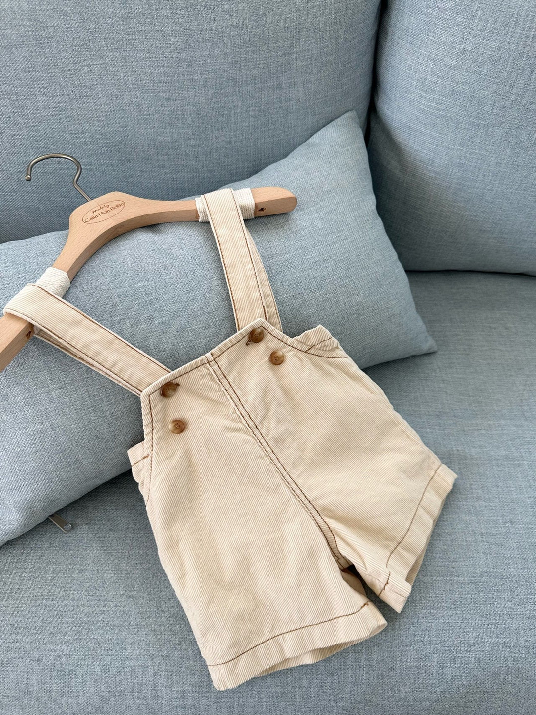 【予約】monbebe / Royal Corduroy Suspender Pants