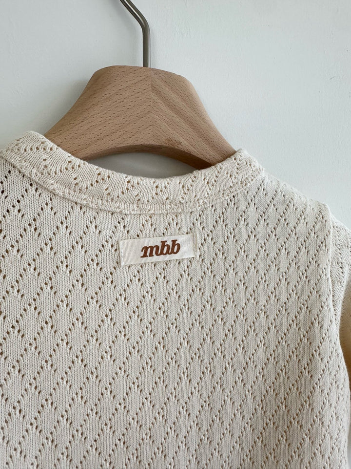 【予約】monbebe / Argyle Cardigan