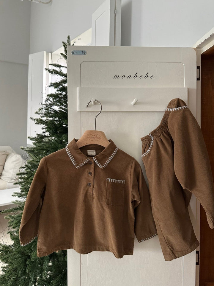 【新作:10/27以降発送】 monbebe / Louis melo shirts