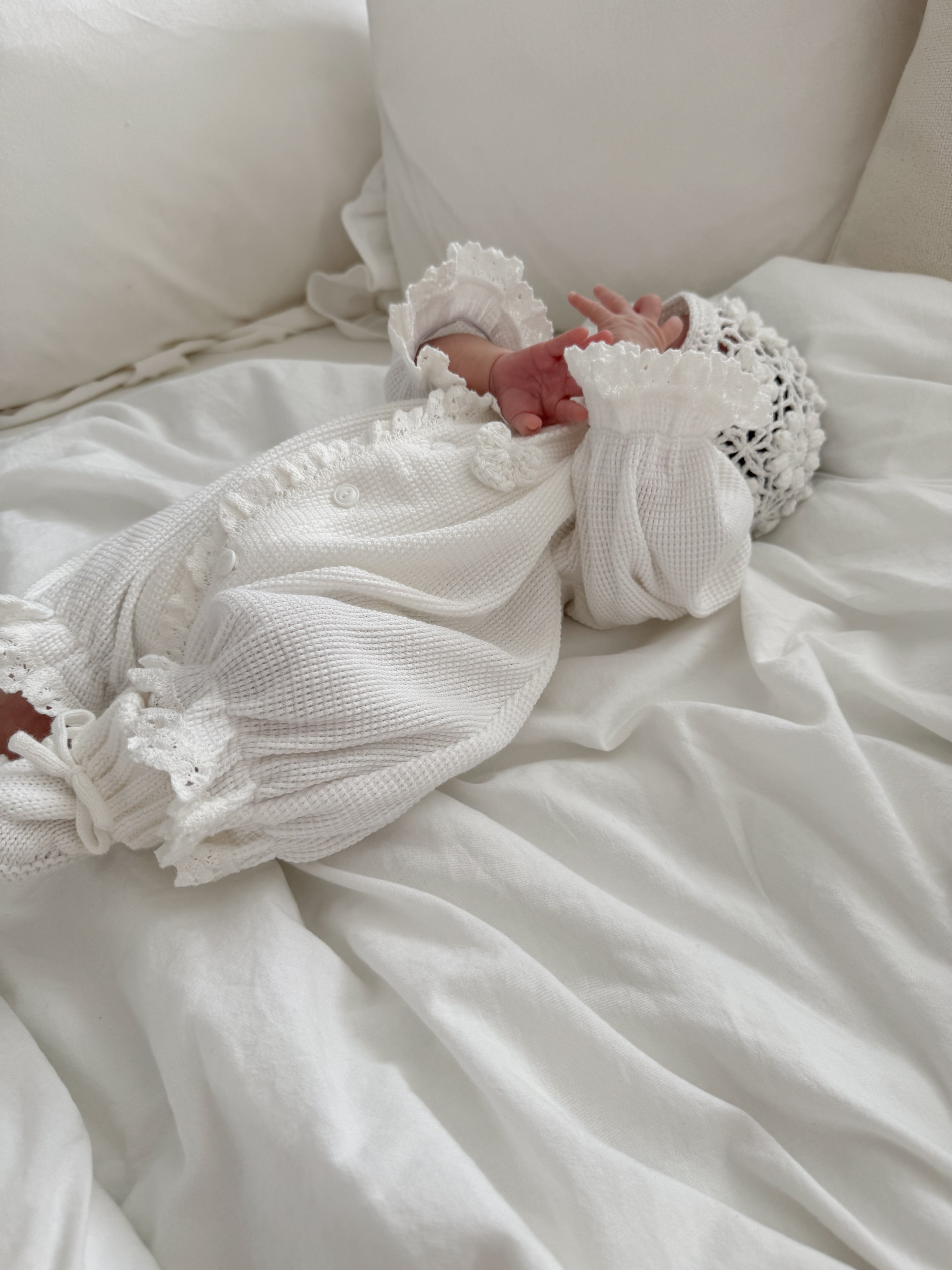 bébé / (長袖) waffle glory suit – ciel de bébé