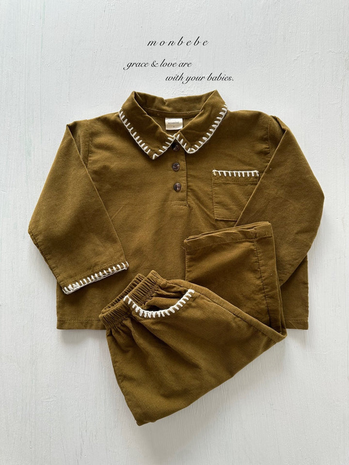 【新作:10/27以降発送】 monbebe / Louis melo shirts