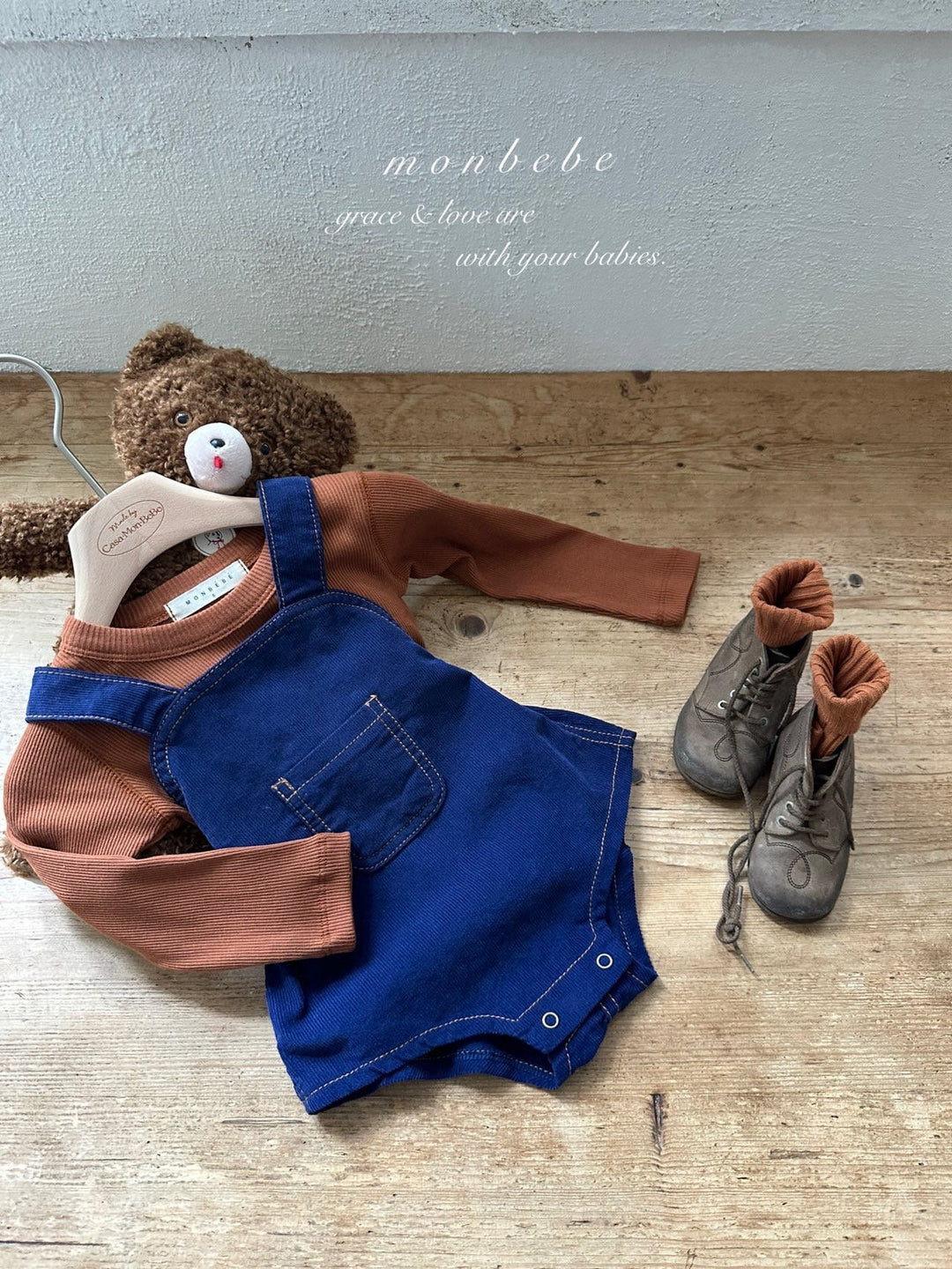 【予約】monbebe / Royal Corduroy Baby Suit