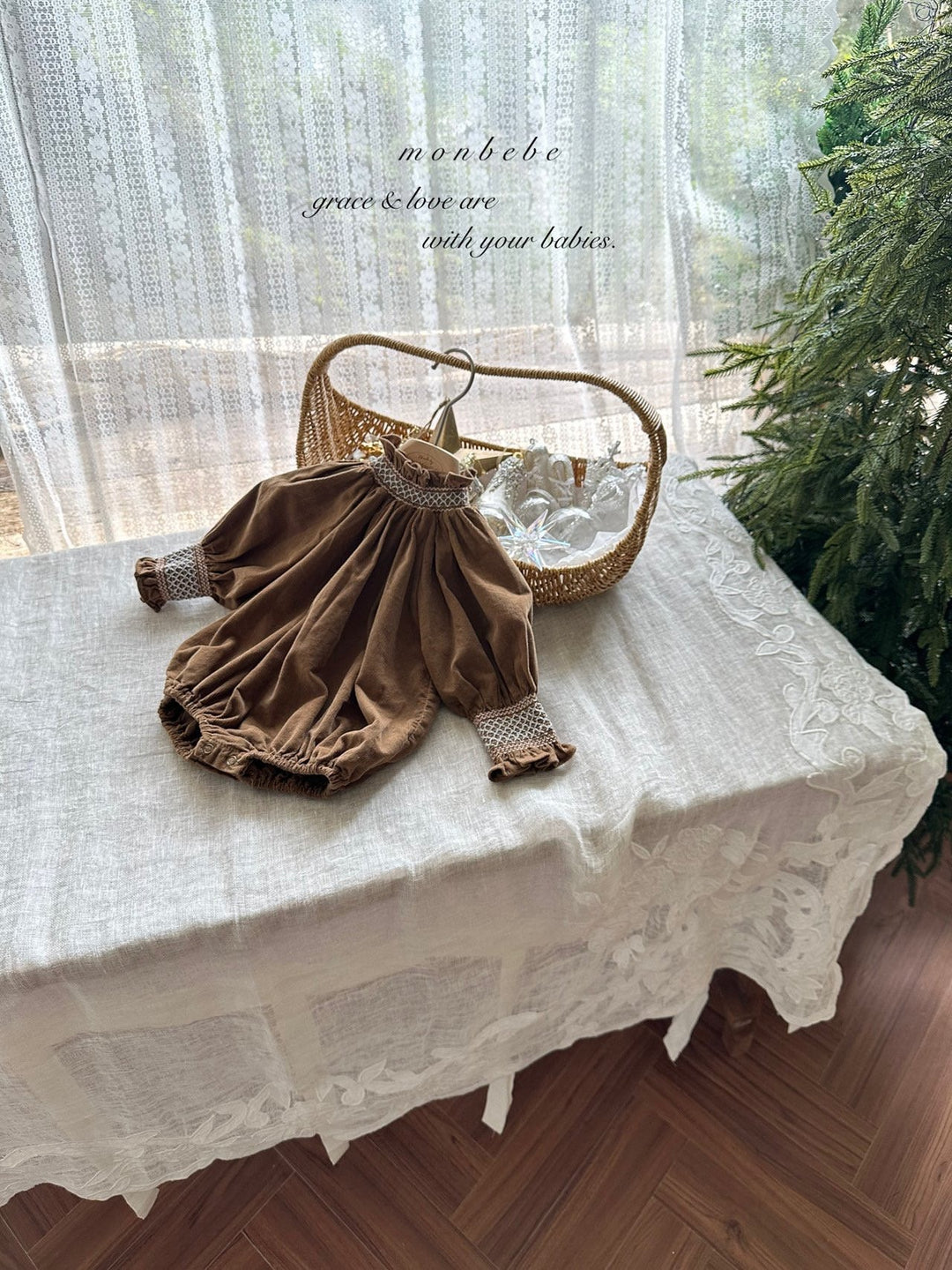 【新作:10/27以降発送】 monbebe / Charlotte smock suit