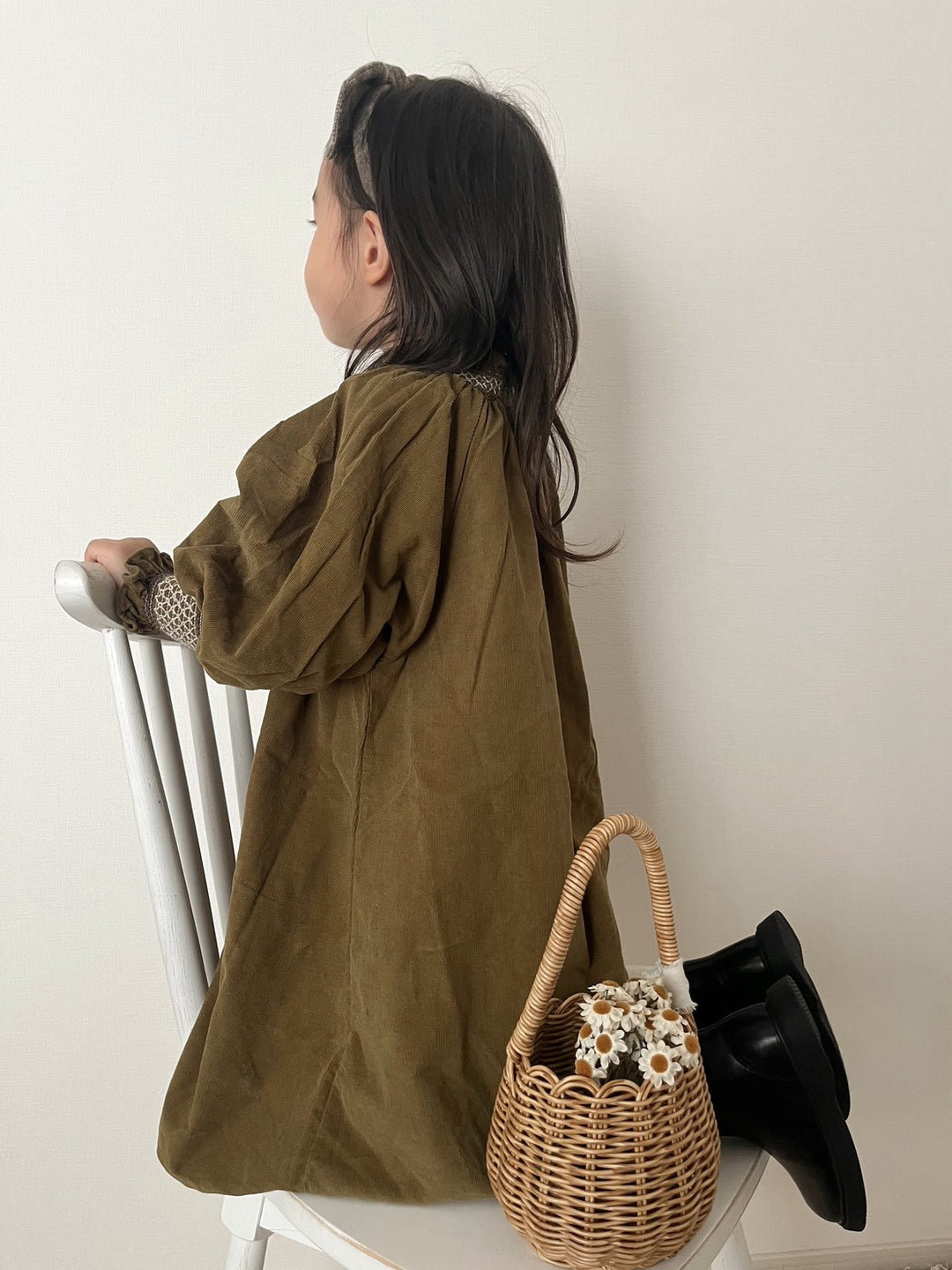 【新作:10/27以降発送】 monbebe / Charlotte smock dress