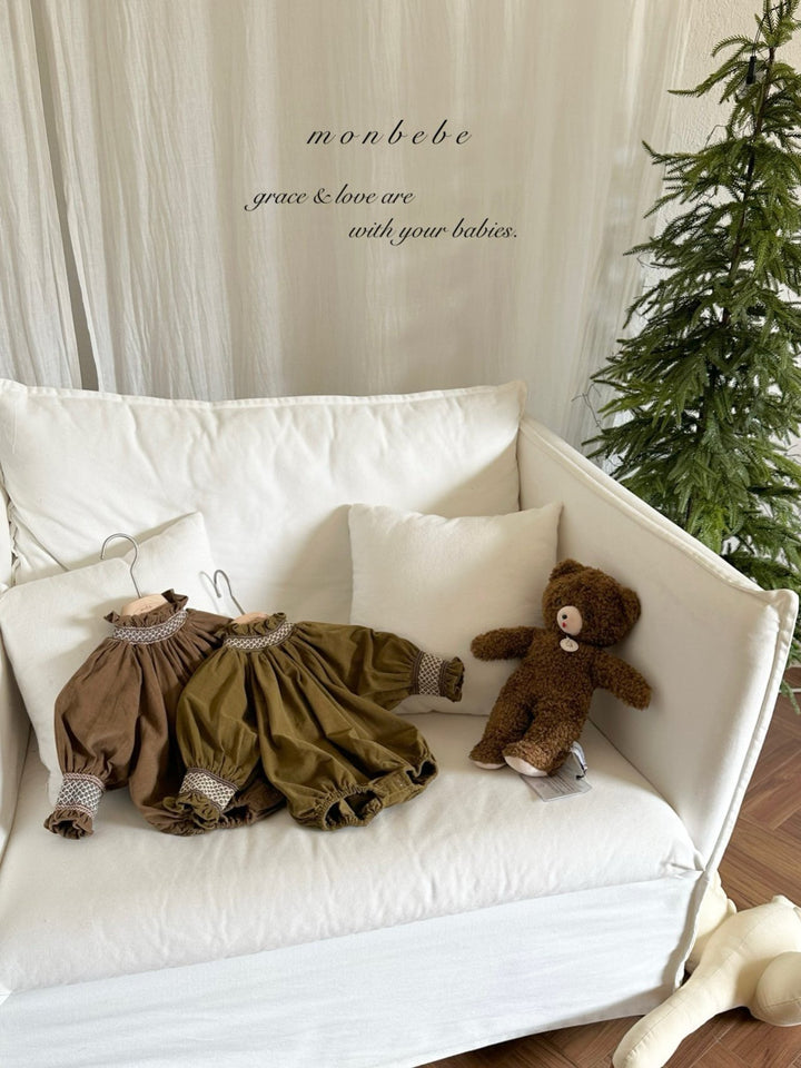 【新作:10/27以降発送】 monbebe / Charlotte smock suit