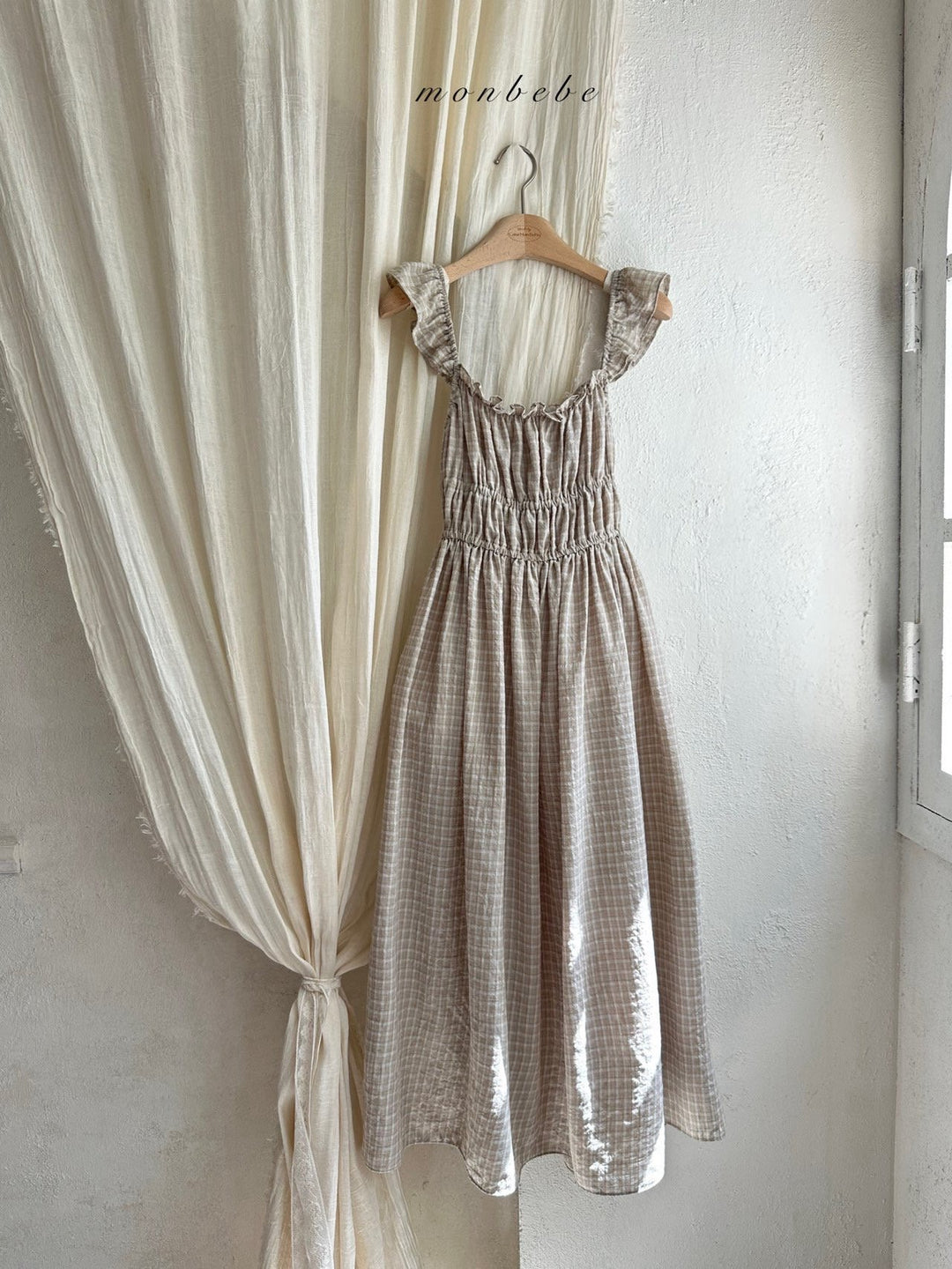 【予約】 monbebe / Maple Check Dress (mom)