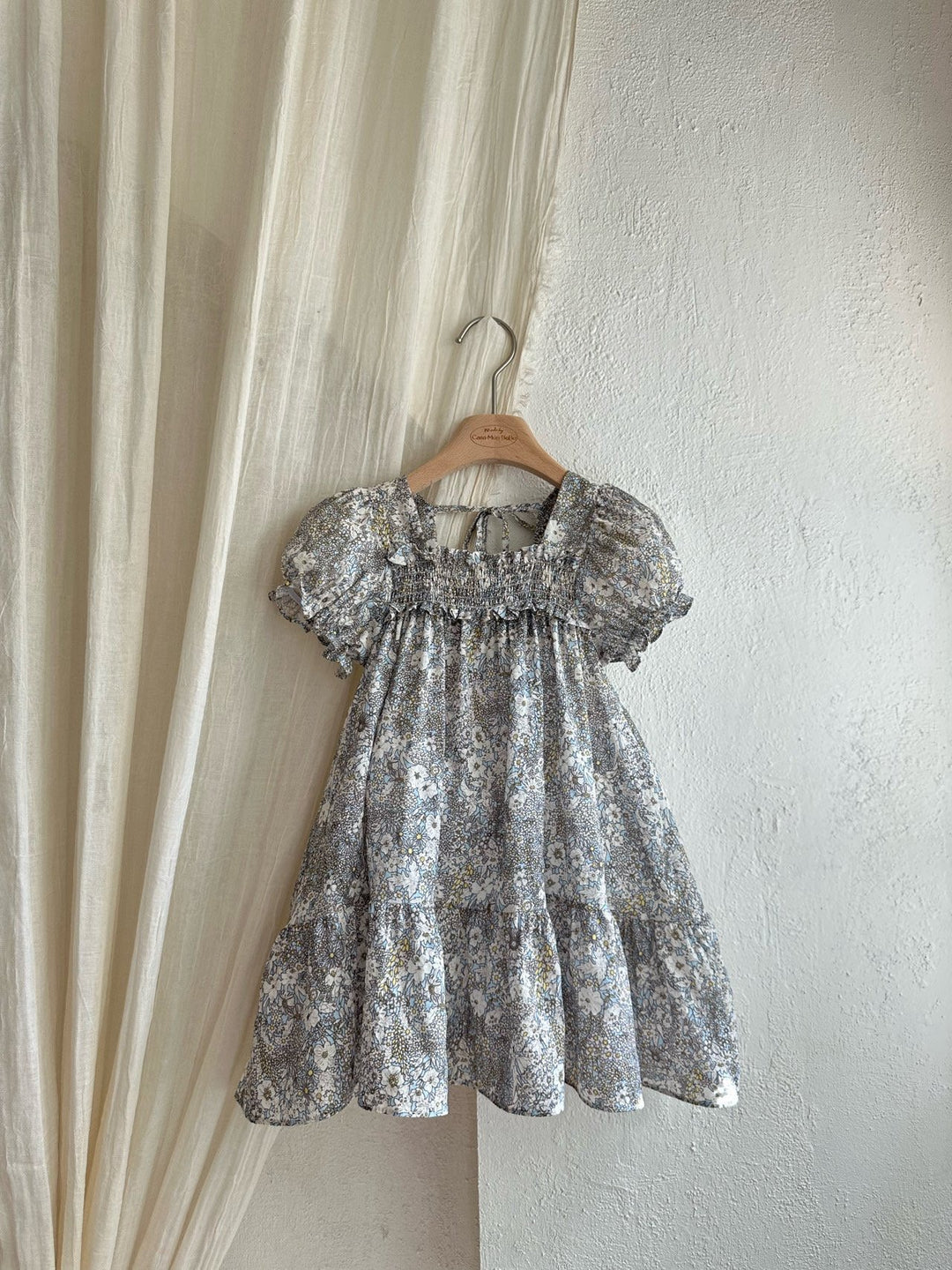 【予約】monbebe / Hazy Flower Dress