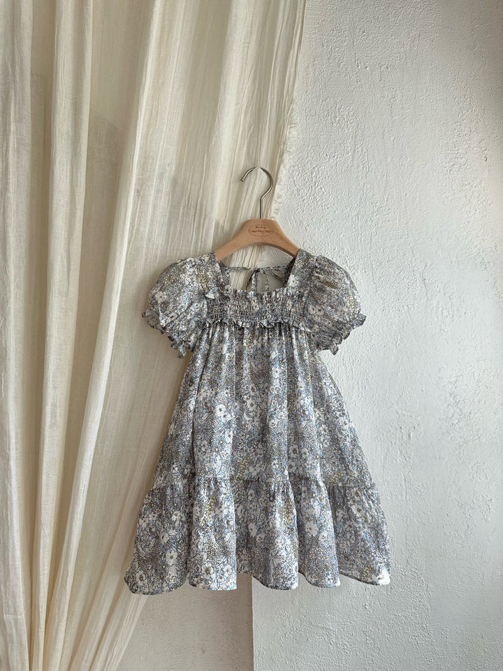【予約】monbebe / Hazy Flower Dress