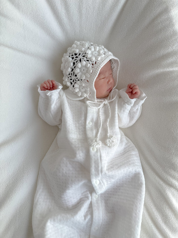 【即納】 bébé/ (長袖) Milky Organic Quilt Dressall