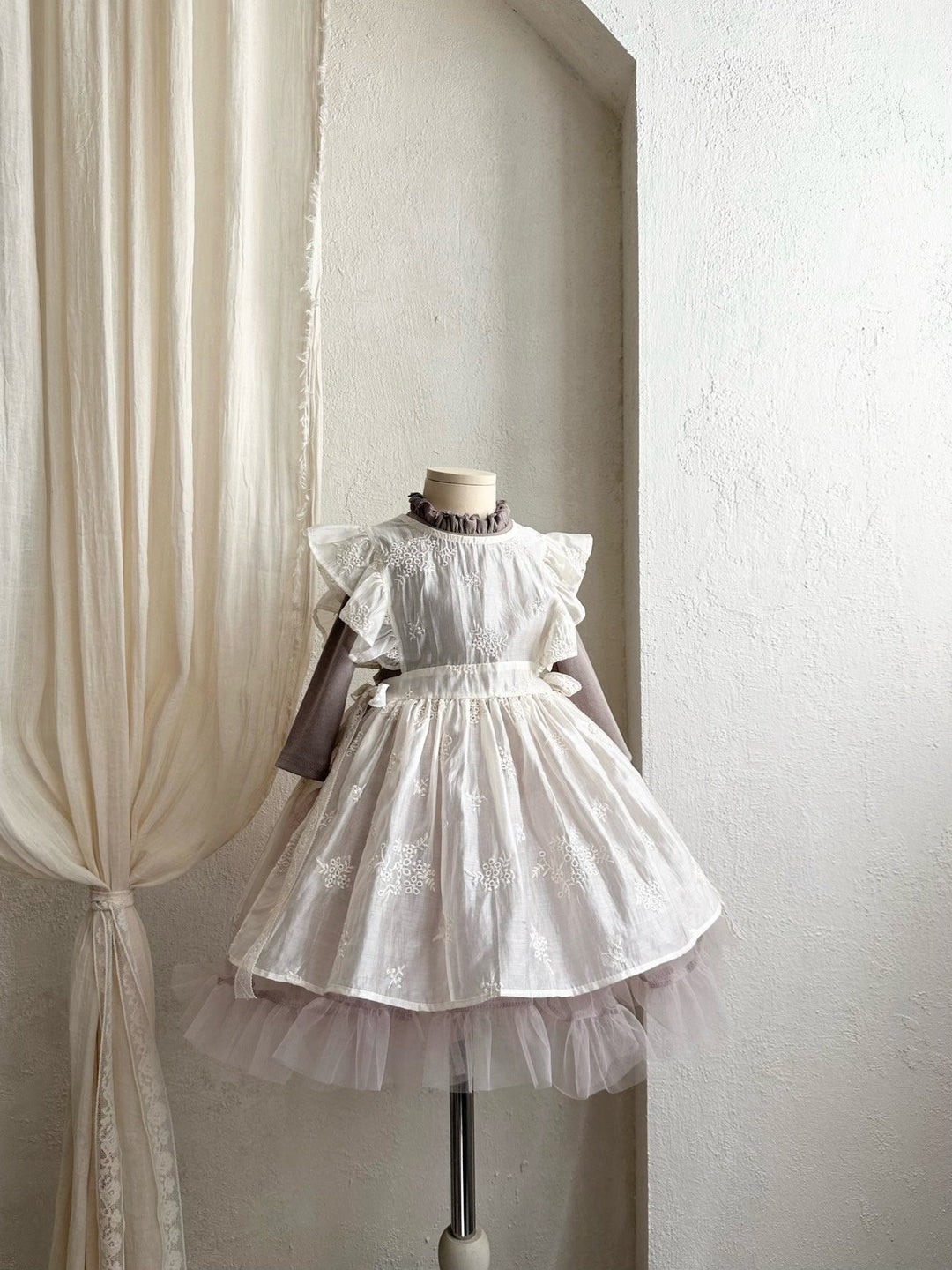 【予約】monbebe / (kids) Lily Layered Dress