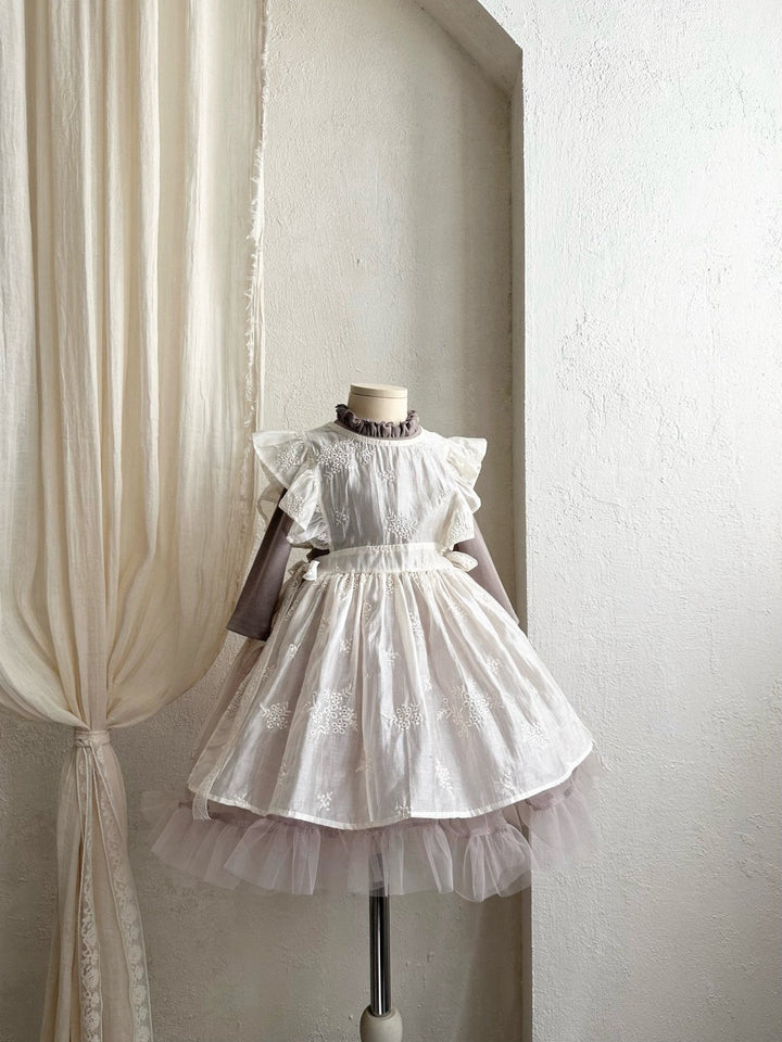 【予約】monbebe / (kids) Lily Layered Dress