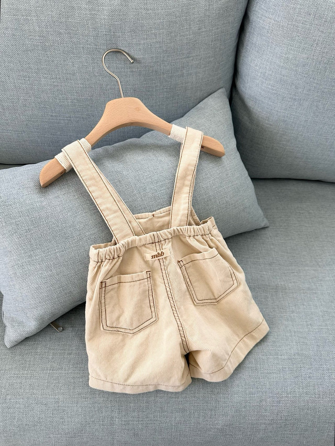 【予約】monbebe / Royal Corduroy Suspender Pants