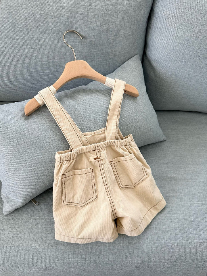 【予約】monbebe / Royal Corduroy Suspender Pants