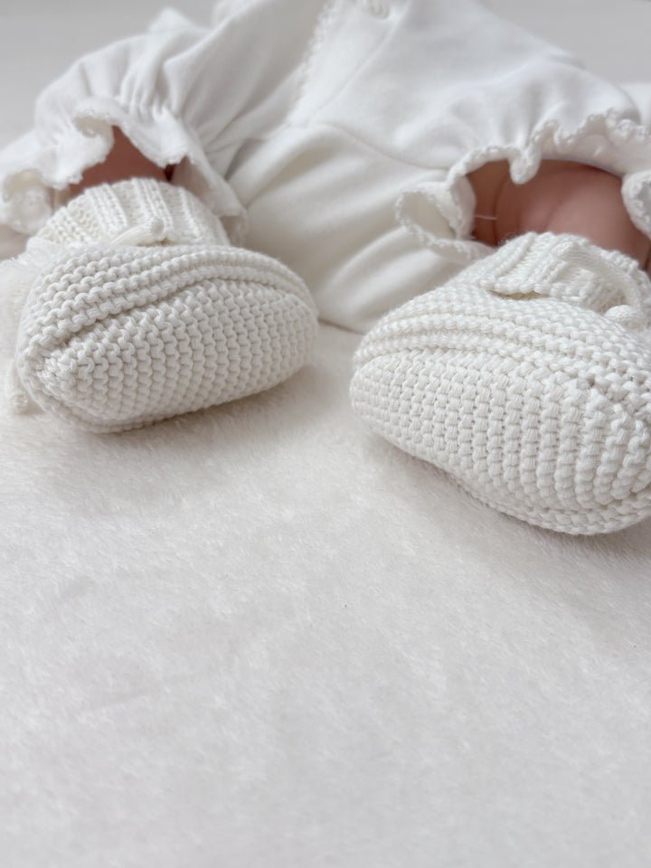 bébé / knit pompom shoes