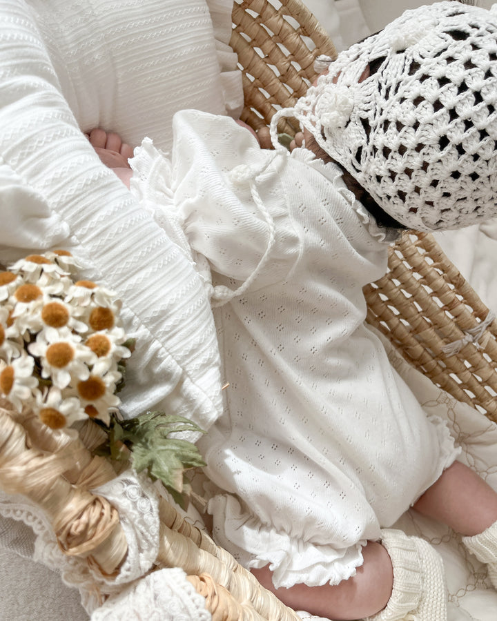 【2026夏新作】bébé / (半袖) whipped frill suit