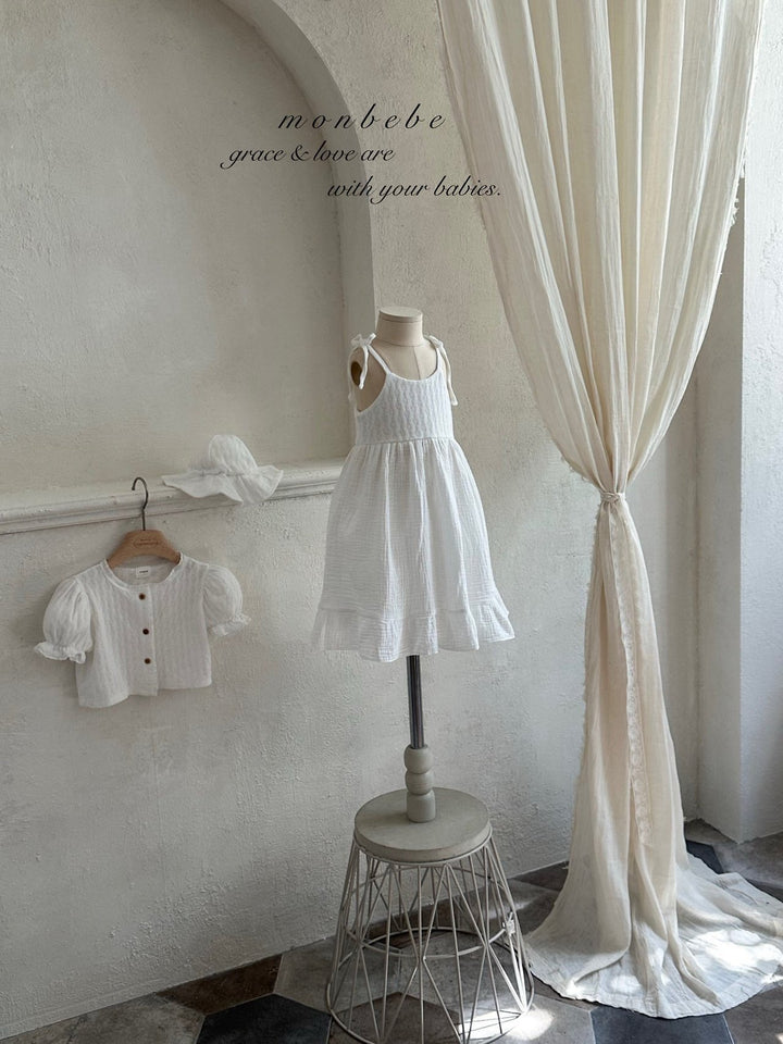 【予約】monbebe / Rosé Knit One-piece