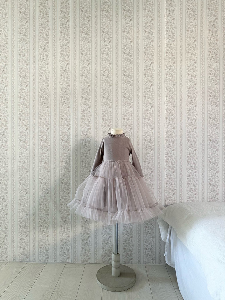 【予約】monbebe / Ribbed Shasha Dress